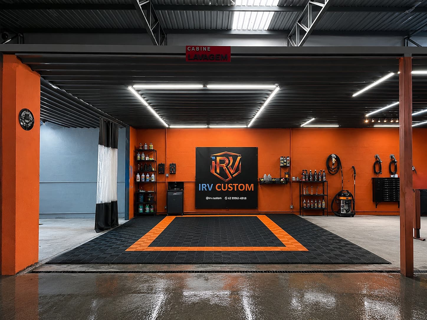 Cabine de acabamento da IRV Custom